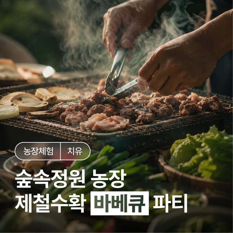 [담양/15시] 송호정ㅣ프라이빗 숲속 제철 농산물 수확 체험 + 바베큐 팜파티🍗